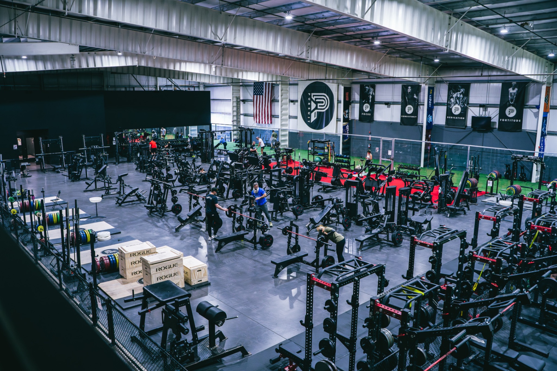 Inside Pursuit Training & Performance — 30,000+ sq ft training floor